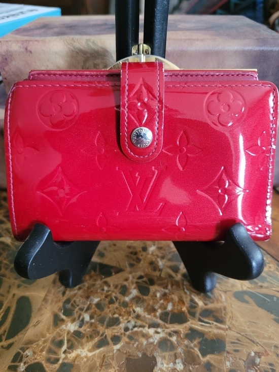 Louis Vuitton Handbags - Louis Vuitton Red Vernis Compact Wallet